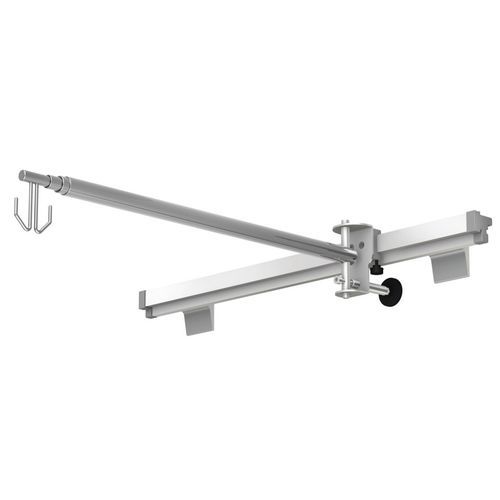 Portasueros en riel - KO-2m series - TECHMED - 2 ganchos / telescópico / de acero inoxidable