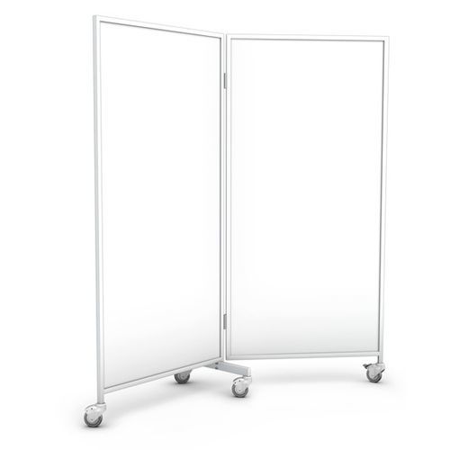 Biombo médico con ruedas - PJ-02 (PC) - TECHMED - 2 paneles