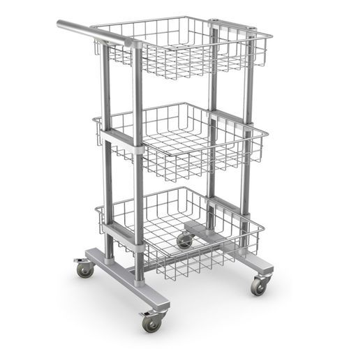 Carro para bolsas médico - WK series - TECHMED - de transporte / para lavandería / con estante