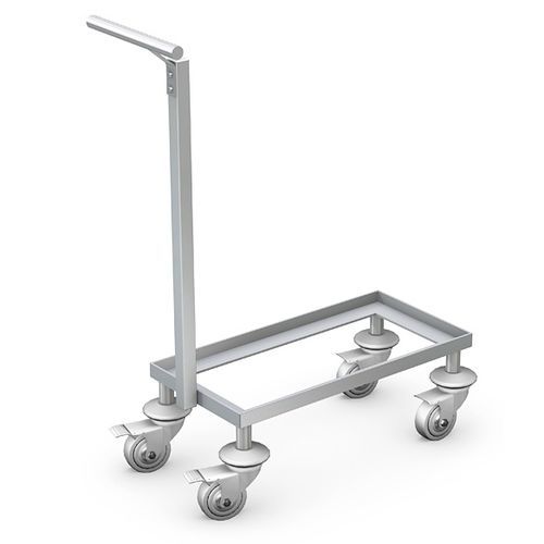 Carro para transporte - WKS-3 - TECHMED - de acero inoxidable / con estante / con canasta