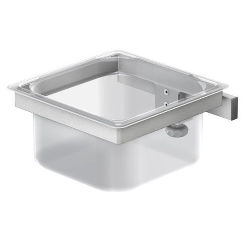 Contenedor de desechos - UPK-03TW - TECHMED - de acero inoxidable