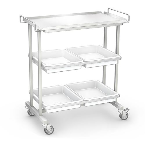 Carro médico - K-3 type C-04 - TECHMED - para aparato / para transporte / de acero inoxidable