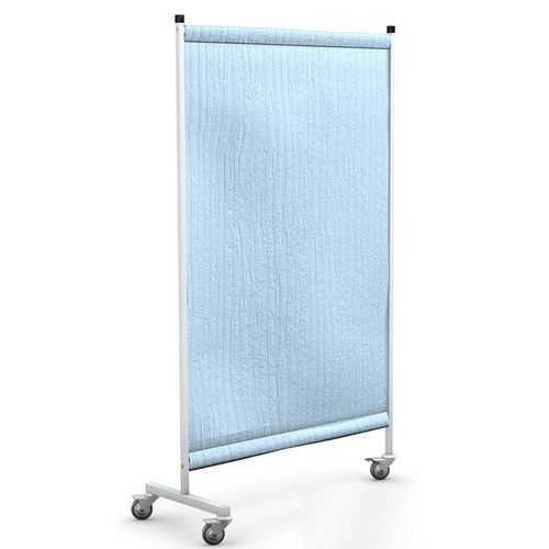 Biombo médico con ruedas - PJ-01 - TECHMED - 1 panel / de acero inoxidable