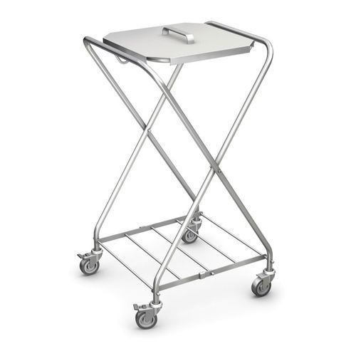 Carro para bolsas para ropa sucia - WZS-01 - TECHMED - para ropa limpia / médico / con tapa
