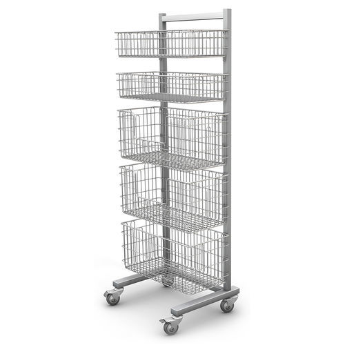 Scaffalatura di stoccaggio de acero inoxidable - RKS-5 - TECHMED - con ruedas