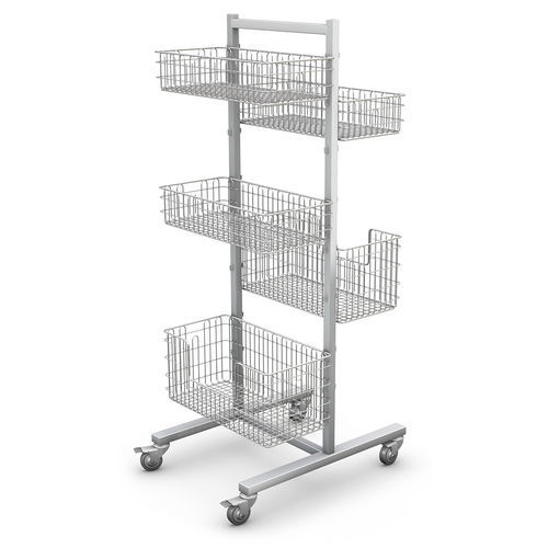 Scaffalatura di stoccaggio con ruedas - RKS-6 system - TECHMED - de acero inoxidable