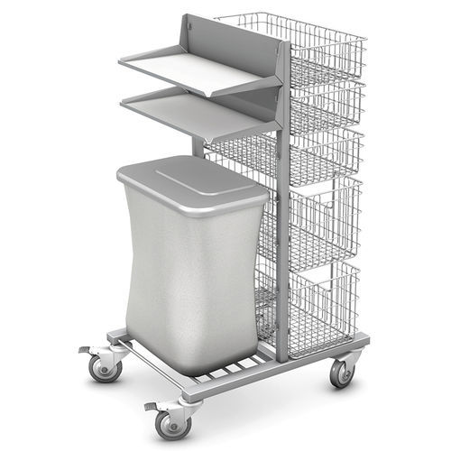 Carro para bolsas industrial - WKS-1 - TECHMED - de transporte / con canasta / con estante