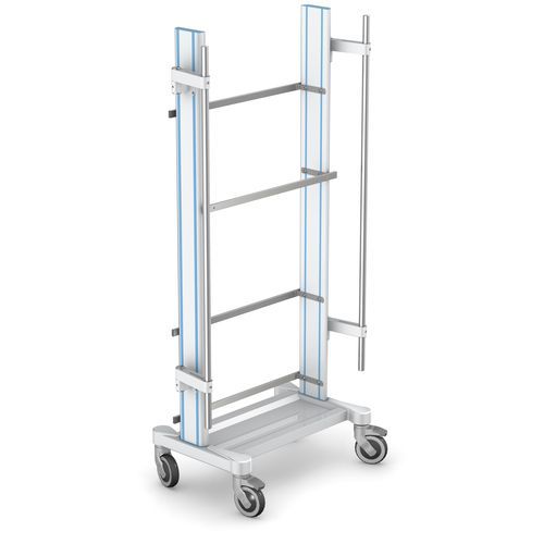 Carro para cuidados intensivos - PMS series - TECHMED - para dispositivos médicos / para aparato / para transporte
