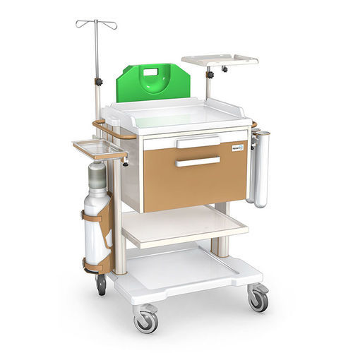 Carro de emergencia - OPTIMUM OR series  - TECHMED - para quirófano / para cuidados / de acero inoxidable