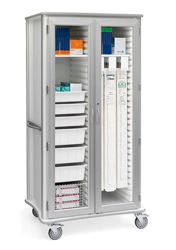 Carro para instrumental - Roam 1.0 Catheter&amp;Supply - Solaire Medical - para catéteres / de almacenamiento / con bandejas