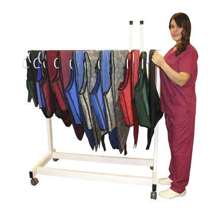 Colgador para delantales de protección radiológica con ruedas - 16412 - Wolf X-Ray Corporation