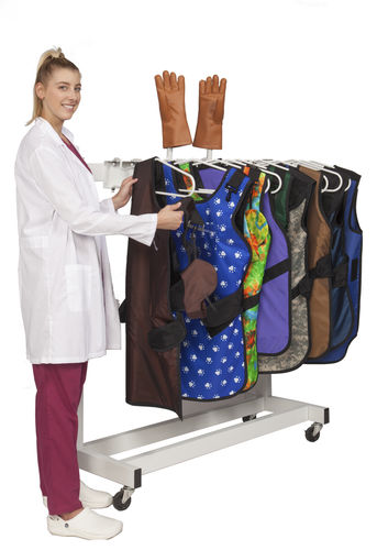 Colgador para delantales de protección radiológica con ruedas - Deca - Wolf X-Ray Corporation