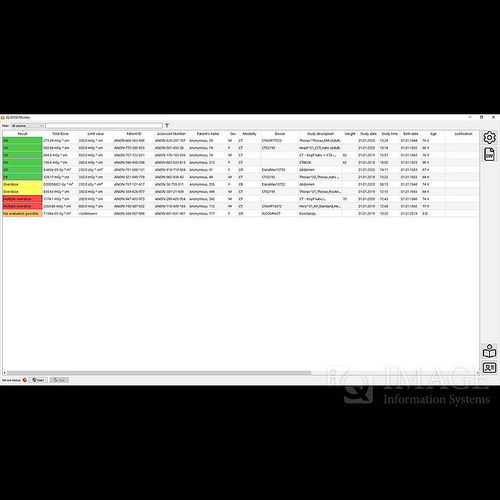 Software para imágenes médicas - iQ-DOSE - IMAGE Information Systems - de monitorización de dosis de radiación / de evaluación / para tablet PC