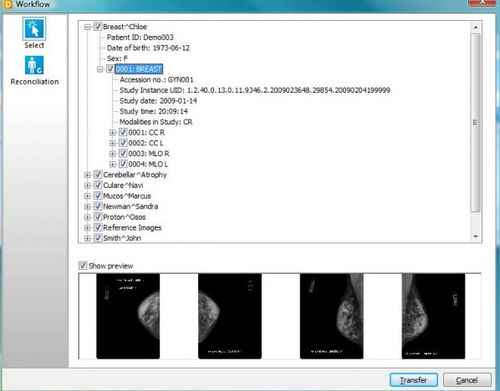 Software médico - DICOMReader - IMAGE Information Systems - de archivo DICOM / de visualización / para la importación de imágenes médicas