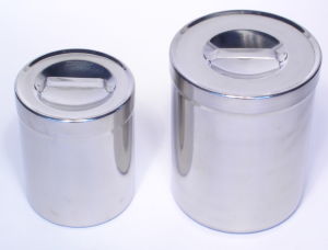 Tambor de esterilización para instrumental - Jupiter Veterinary Products - no perforado / de acero inoxidable