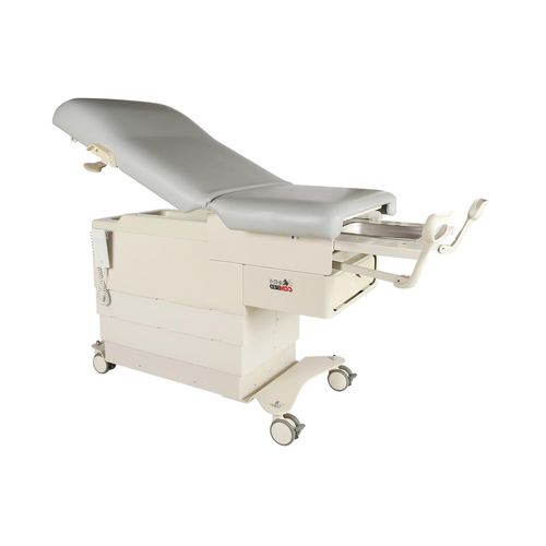 Sillón de reconocimiento ginecológico - DH-S106A 02 - KANGHUI MEDICAL TECHNOLOGY - eléctrico / con ruedas / de 2 secciones