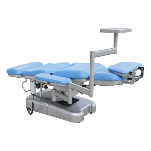 Sillón para extracción de sangre eléctrico - DH-XD107-3 - KANGHUI MEDICAL TECHNOLOGY - de 4 secciones / con reposapiés