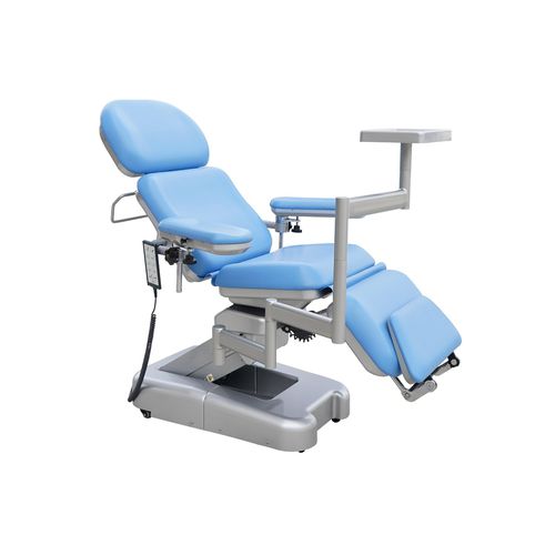 Sillón para extracción de sangre eléctrico - DH-XD107-4 - KANGHUI MEDICAL TECHNOLOGY - de 4 secciones / con reposapiés