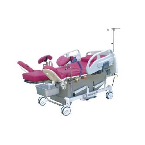 Cama de parto - Labor Economic - KANGHUI MEDICAL TECHNOLOGY - eléctrica / de altura regulable / con ruedas