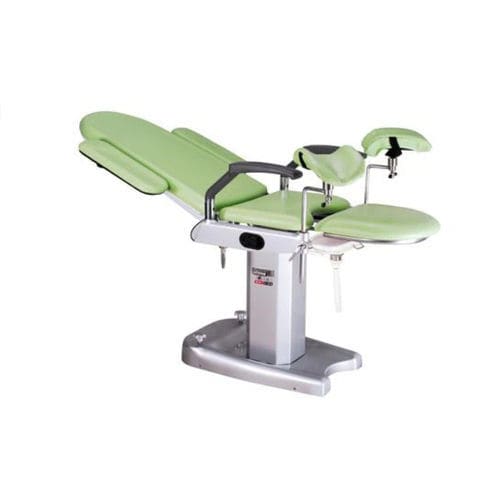 Sillón de reconocimiento ginecológico - KANGHUI MEDICAL TECHNOLOGY - eléctrico / con reposapiernas / 3 secciones