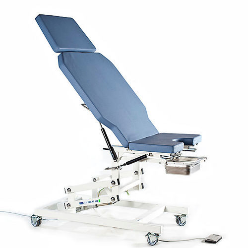 Camilla de exploración para ecocardiografía - T14E - Fysiotech - neumática / de altura variable / de 3 secciones