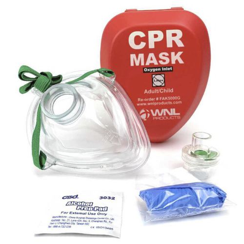Máscara de reanimación para RCP - FAK5000G - WNL Products - de formación / sin látex / transparente