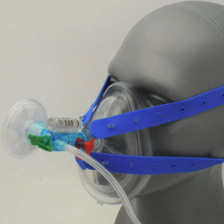 Máscara de ventilación no invasiva - 8855 - BLS Systems Limited - CPAP / de un solo uso / con filtro HEPA