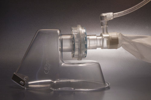 Máscara de oxígeno sin látex - 6105 - BLS Systems Limited - de baja concentración / de concentración media / de alta concentración