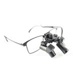 lupa binocular con montura de gafas