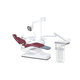 unidad dental con sillón eléctrico / con reposacabezas flexible / con portainstrumentos / con luz LED
