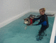 piscina de rehabilitación sobre suelo / veterinaria