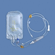 set de perfusión autohemoterapia / con cámara de goteo / con conector en Y / con grifo