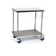 carro para instrumental / para transporte / de acero inoxidable / 2 estantes