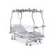 cama médica / manual / de altura regulable / con ruedas