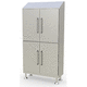 armario para sala blanca / con estante / de acero inoxidable / con 4 puertas