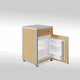 mesa de cabecera con ruedas / modular / con cajones / con compartimento refrigerador