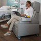 sillón para habitación de pacientes / convertible / con ruedas