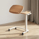 mesa de cama de altura regulable / con ruedas / reclinable / neumática