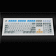 teclado de vidrio / flexible / USB / antimicrobiano