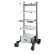 carro de emergencia / para endoscopia / para aparato / con cajón