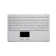 teclado médico con alfombrilla táctil / con teclas digitales / de silicona / lavable