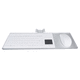 teclado con alfombrilla táctil / de silicona / de aluminio / desinfectable