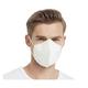 mascarilla respiratoria KN95 / tipo copa / para adulto / blanca