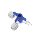 conector para perfusión con grifo / en T