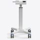 carro médico / para dispositivos médicos / con compartimentos / con soporte para ordenador portátil