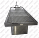 mesa de lavado de cadáveres / rectangular / con fregadero / de acero inoxidable