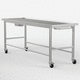 mesa de autopsia de medicina legal / de laboratorio de histopatología / de lavado de cadáveres / móvil