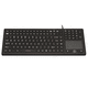 teclado con alfombrilla táctil / de silicona / lavable / antimicrobiano