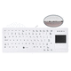teclado médico con alfombrilla táctil / de silicona / lavable / USB
