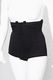 faja de sujeción abdominal / para adulto / blanda / negra
